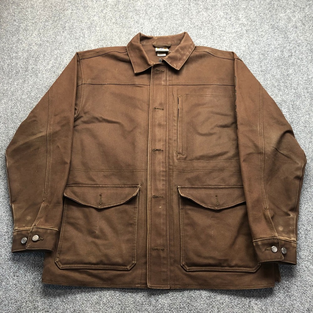 Cinch Mens Brown Canvas Barn Jacket Heavyweight Workwear Western Coat